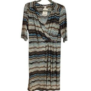 Amanda Lane sexy faux wrap dress with buckle detail